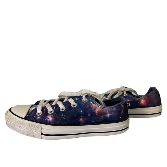 CONVERSE Chuck Taylor All-star Low Top Galaxy Satin Space Sneakers Size 6 - Picture 2 of 9